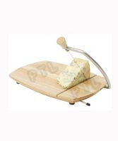 cheese wire cutter with wooden board and foot pad