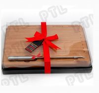 hollow-handle S/S cheese knife with ceramic cutting board(3 pieces)