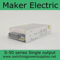 S-50-12 hot sell 50w 12v 4.2a single output switching power supply 12v output 50w