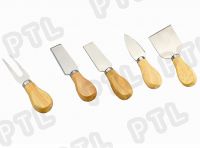 cheese utility with wooden handle(5 pieces)