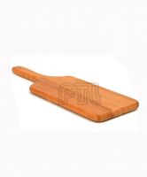 wooden cheese chopping board with wooden handle