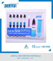 Dentex Dental Light-Curing Composite Resin Kit with A1, A2, A3, A3.5,