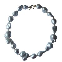 Large Nucleated Pearl Necklace