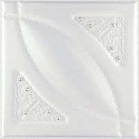 White 3D PU Leather Wall Panel Filed with Polyester sponge