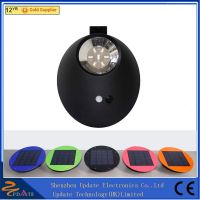 Portable 7led solar powered light 300lm motion sensor solar panel light for outdoor garden