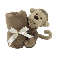 Plush monkey toy with fleece blanket, baby blanket with plush toys