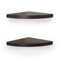 stylish round edge floating corner shelf