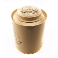 luxury round tea tin cans