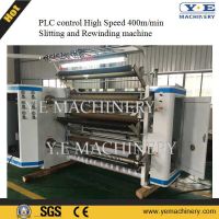 High Speed PLC Control Plastic Film Slitting and Rewinding Machine