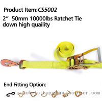 CS5002 2      50mm 10000lbs Ratchet Tie down high quaility