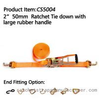 CS5004 2      50mm Ratchet Tie down with large rubber handle