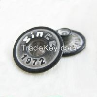 Metal shank button
