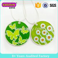 Bohemian Shiny Color Round Flower Pendant Necklace Fashion Jewelry