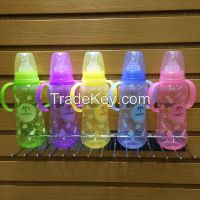 2016 new design colorful plastic PP baby feeding bottle 270ml 9OZ