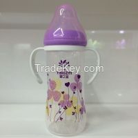 2016 New design high quality PP big milk bottles with handle 300ml