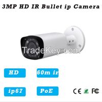 Water Proof 3MP HD Network 60m IR Bullet Camera