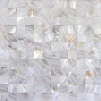 Natural white shell mosaic tile wall board