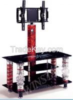 Fashion Design Tempered Glass Tv  Stand (ws789)