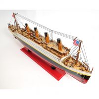 Titanic Painted Wooden Model Ship