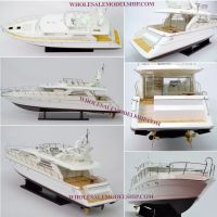Princess 60 Wooden Speed Boat Model