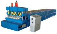 Colored steel tile forming machine