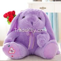 wholesale good quality long ears rabbit stuffed plush bunny toy