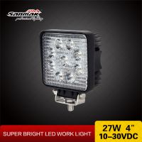 New 4&amp;quot; 27W off road 4x4 utv jeep led lamp led working light driving light sm6271