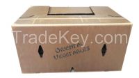 Waxed cardboard box