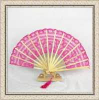 Bamboo Based Craft Fan By Hand Embroidery