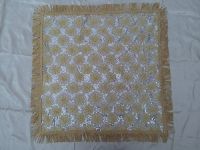 Golden art lace tablecloth