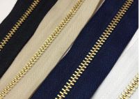 Metal Zipper in Gold 