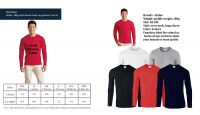 Gildan 180g Long Sleeve T-Shirts Printing Personalized