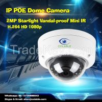 2MP Starlight Vandalproof Mini IR Dome Camera