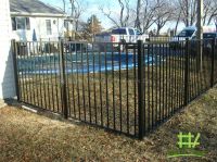 flat fence loop top fence and swimming pool Fence