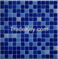 2016 Newest Design Blue Crystal Glass Mosaic for Swimming Pool (FYSB23