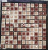 Decoration Material Mixed Color Polished Ceraminc Mosaic Tile for Floo