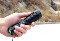 Aluminum alloy 18650 rechargeable waterproof camping led flashlight