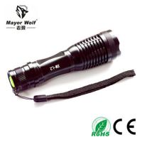 Aluminum alloy 18650 rechargeable waterproof camping led flashlight