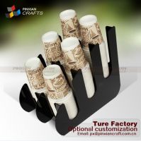 factory direct selling Inclined four case black coffee milk tea cup device acrylic one-off lid cup rack