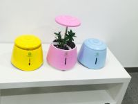 hot sale hydroponic LED Flower Pot green pet