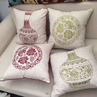 Digital Print Embroidery Jacquard Cushion Pillow Case