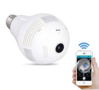 HD 1080P 2MP WIFI Bulb IP Camera 360 Degree Panoramic H.264 Infrared Indoor