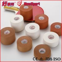 HowSport high tensile zinx oxide hand tearable viscose/rayon rigid athletic adhesive strapping sports tape 
