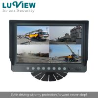 4 channel quad 9 inch digital lcd monitor for farm truck