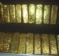 Gold bars and dust.