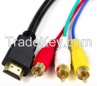 hdmi male to 3 rca video audio AV Cable