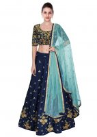 Navy Blue Lehenga Choli