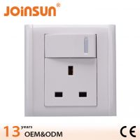 UK socket with switch big button swith socket