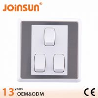 3 gang 1 way small button switch