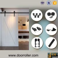 American country flat style double bypass sliding barn door track